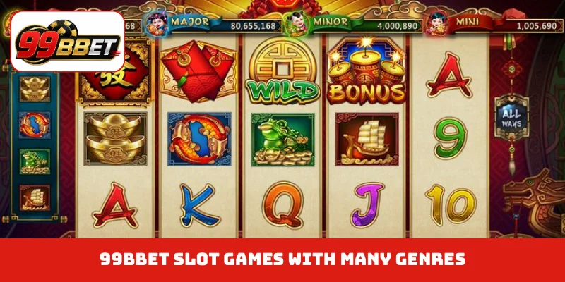 99BBET slot games with many genres
