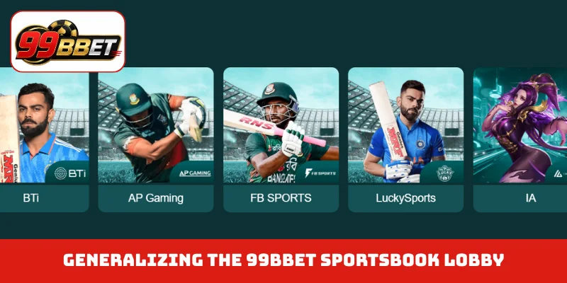 Generalizing the 99BBET sportsbook lobby
