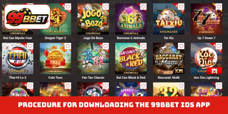 Procedure for downloading the 99BBET iOS App