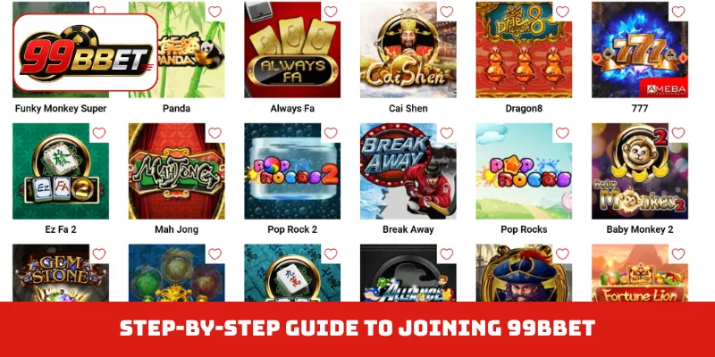 Step-by-step guide to joining 99BBET